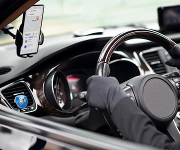 dashboard of the car
